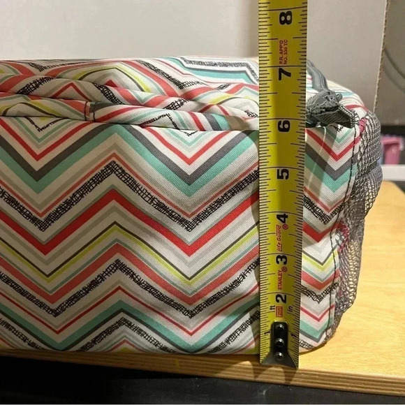 Thirty One Party Punch Backpack Sling Camera Diaper Bag One Shoulder Chevron - Picture 11 of 13